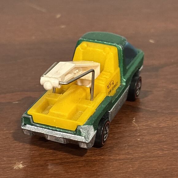 Vintage 1969 HOT WHEELS REDLINE Heavyweights Tow Truck HK Green SPECTRAFLAME - Picture 4 of 10